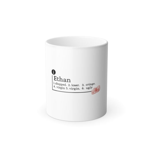 Ethan Definition Color-Changing Mug — Funny Personalized Name Gift (11oz)